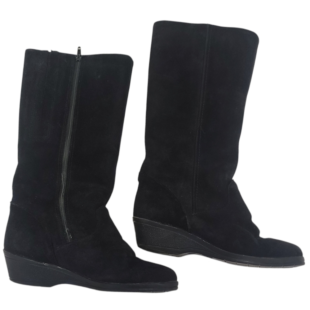 Leather wool lined warm boots, made in England, size 38